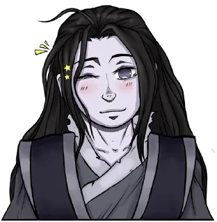 😉 emoji Вэнь Нин Telegram sticker 16 of 21