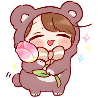 🌷 emoji Кума-чан @Nyasticks Telegram sticker 12 of 25