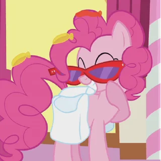 😄 emoji Pinkie Pie Animated Telegram sticker 16 of 64