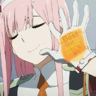 😎 emoji Zero Two Telegram sticker 9 of 37