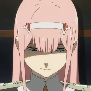 😧 emoji Zero Two Telegram sticker 23 of 37