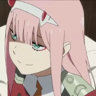 😏 emoji Zero Two Telegram sticker 21 of 37