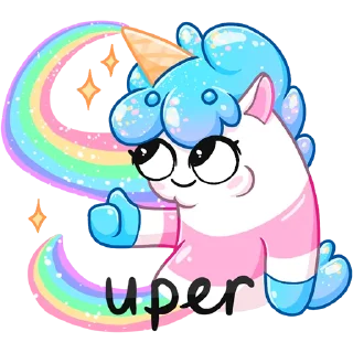 👍 emoji Мороженко Telegram sticker 23 of 40