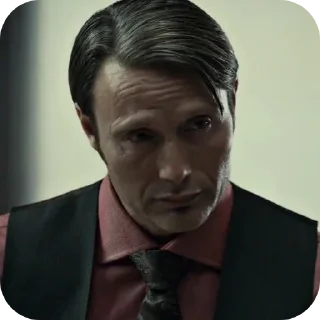 👔 emoji Hannibal Lecter | Hannibal series @MacraniFilms Telegram sticker 13 of 41