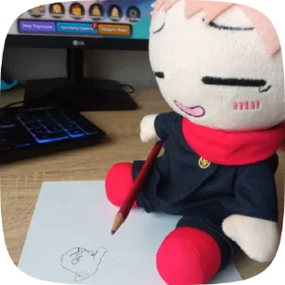 ✏️ emoji плюш етадоре Telegram sticker 13 of 43