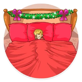 🛏 emoji ☃️ НОВОГОДНИЙ ПАК от @pesni_novogodnie ☃️ Telegram sticker 10 of 49