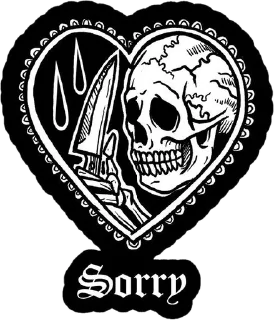 Sticker from Goth party