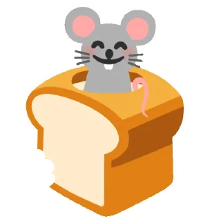 🐀 emoji Хлеб Telegram sticker 9 of 17