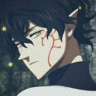 😶 emoji BlackClover Telegram sticker 14 of 90