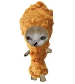 🫤 emoji Кот куриная ножка 😊 Telegram sticker 18 of 35