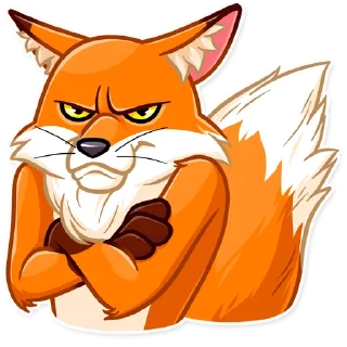 😠 emoji What Does The Fox Say? Telegram sticker 24 of 30