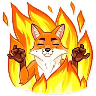 😶 emoji What Does The Fox Say? Telegram sticker 22 of 30