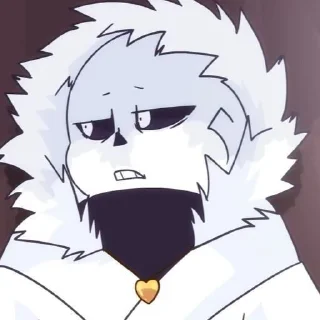 🤍 emoji 𝙆𝙧𝙤𝙨𝙨 𝙎𝙖𝙣𝙨 𝙗𝙮 : @stickers_undertale Telegram sticker 7 of 19