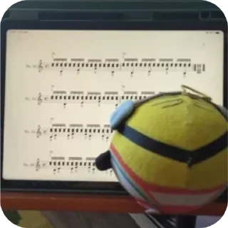 🎸 emoji сігмо посіпака бітбокс Telegram sticker 10 of 37