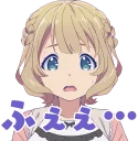 😦 emoji Girlish Number :: @line_stickers Telegram sticker 5 of 40