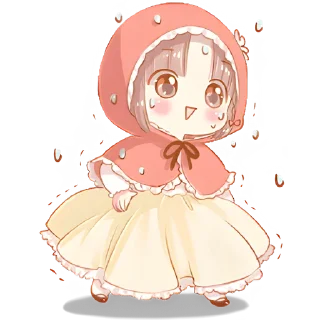 😇 emoji Красная шапочка @Nyasticks Telegram sticker 9 of 41