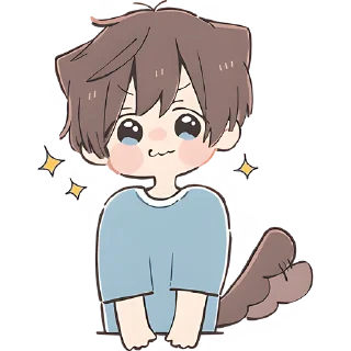 Sticker from Анимешный мальчик @Nyasticks