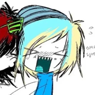 👄 emoji emo/scenecorekid Telegram sticker 10 of 59