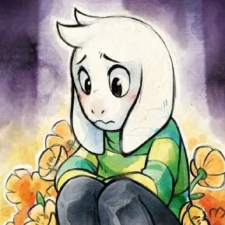 💚 emoji 𝙰𝚣𝚛𝚒𝚎𝙻  𝚋𝚢 : @stickers_undertale Telegram sticker 17 of 26
