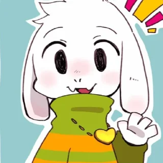 💛 emoji 𝙰𝚣𝚛𝚒𝚎𝙻  𝚋𝚢 : @stickers_undertale Telegram sticker 14 of 26