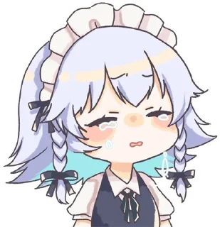 😭 emoji Crying 2hus by もこきよ (2757229) Telegram sticker 9 of 31