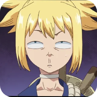 😐 emoji Dr.Stone Telegram sticker 5 of 17