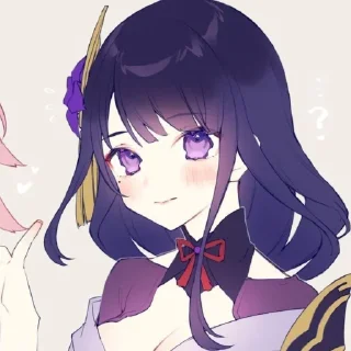 ❔ emoji 💜Raiden💜 Telegram sticker 19 of 44