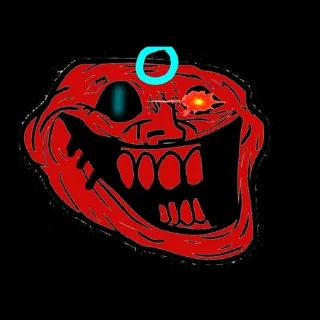 🌟 emoji 🥶Coldest TrollFace🥶 Telegram sticker 6 of 51