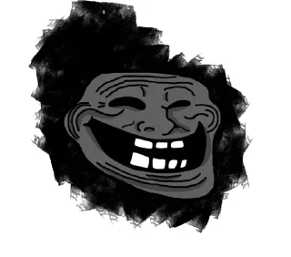 🌟 emoji 🥶Coldest TrollFace🥶 Telegram sticker 9 of 51