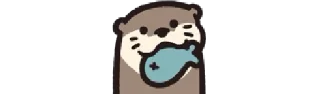 🐟 emoji Otter½ emj2stck by @Crateures Telegram sticker 7 of 120
