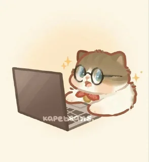 🤓 emoji Котики Telegram sticker 9 of 30