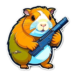 Sticker from AnimalsWithGuns