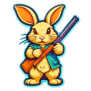 Sticker from AnimalsWithGuns