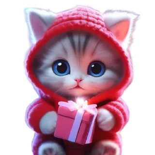 🐱 emoji Новогодний подарок от @cats_Crystal Telegram sticker 12 of 26