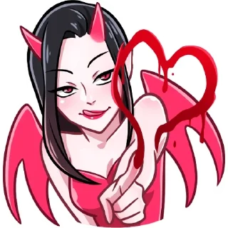 ❤️ emoji дьяволица 😈 Telegram sticker 5 of 48