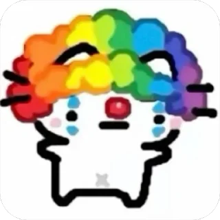 🤡 emoji Котёнок Telegram sticker 11 of 44