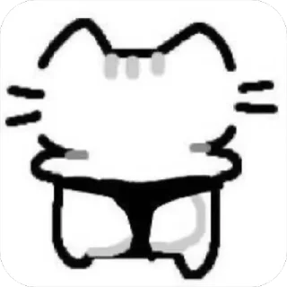 🩲 emoji Котёнок Telegram sticker 9 of 44