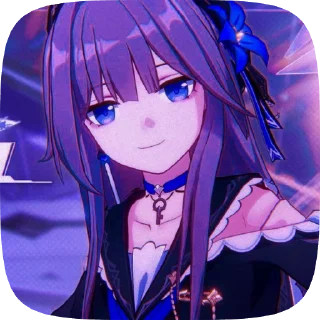 💜 emoji ♪•‧͙⁺˚･༓Herta༓･˚⁺‧͙♪ Telegram sticker 9 of 30