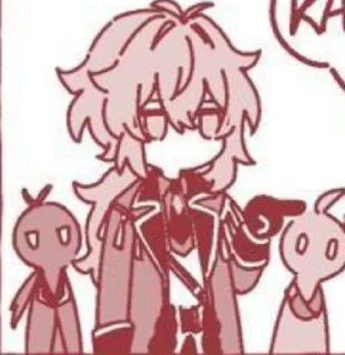 😑 emoji Дилюк Telegram sticker 7 of 65