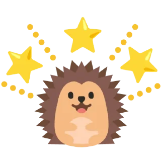 🌟 emoji ёжики by @jilenne Telegram sticker 24 of 54