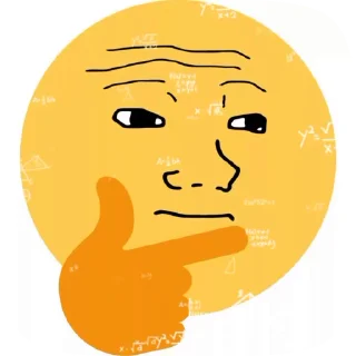 🤔 emoji Мега супер крутые стикеры Telegram sticker 21 of 50