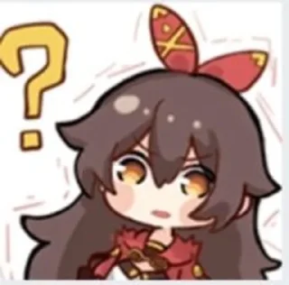 ❓ emoji Генша Telegram sticker 20 of 33