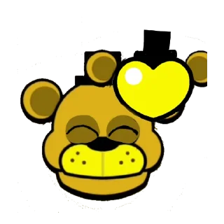 💛 emoji Golden Freddy Telegram sticker 2 of 8