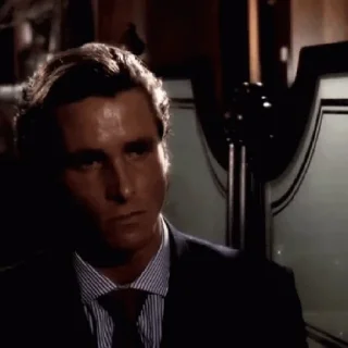🙁 emoji american psycho Telegram sticker 16 of 20