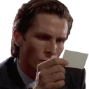 🤔 emoji American Psycho Telegram sticker 5 of 20