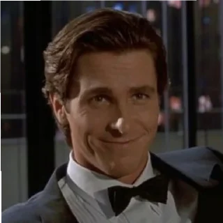 😄 emoji american psycho Telegram sticker 14 of 20