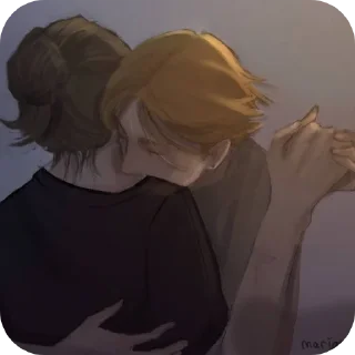 😍 emoji Руманга «вместе» Telegram sticker 17 of 120