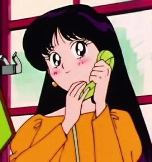 🤙 emoji Sailor Mars Telegram sticker 6 of 18