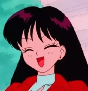 😁 emoji Sailor Mars Telegram sticker 9 of 18