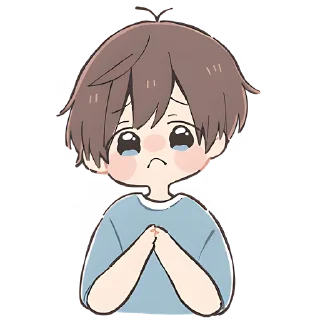 😳 emoji Анимешный мальчик @Nyasticks Telegram sticker 8 of 41